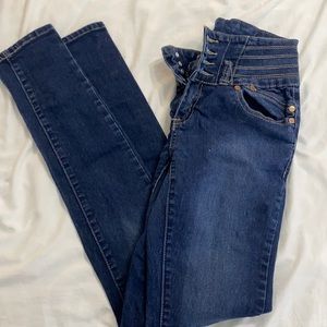 high waisted jeans
